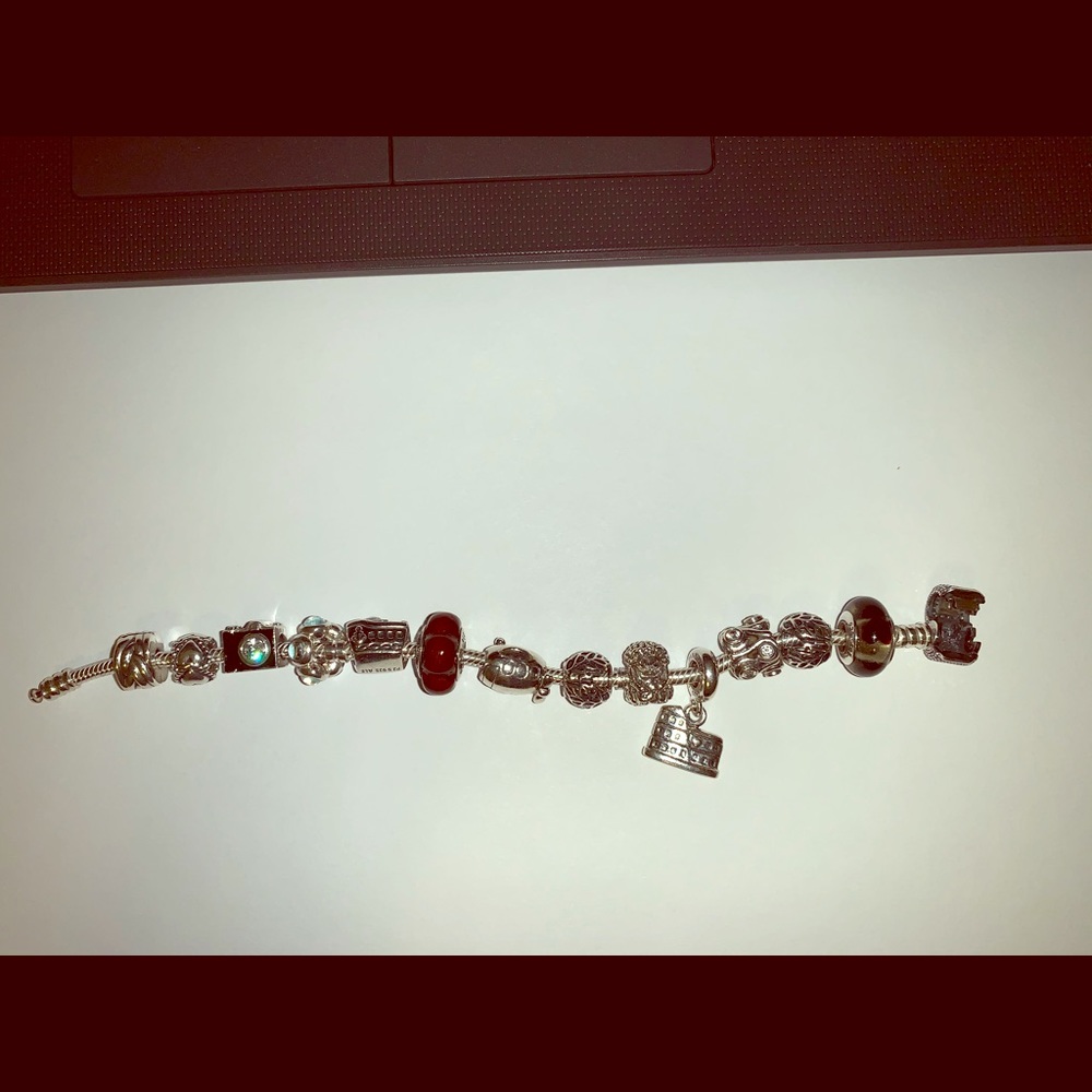 Pandora charms and bracelet